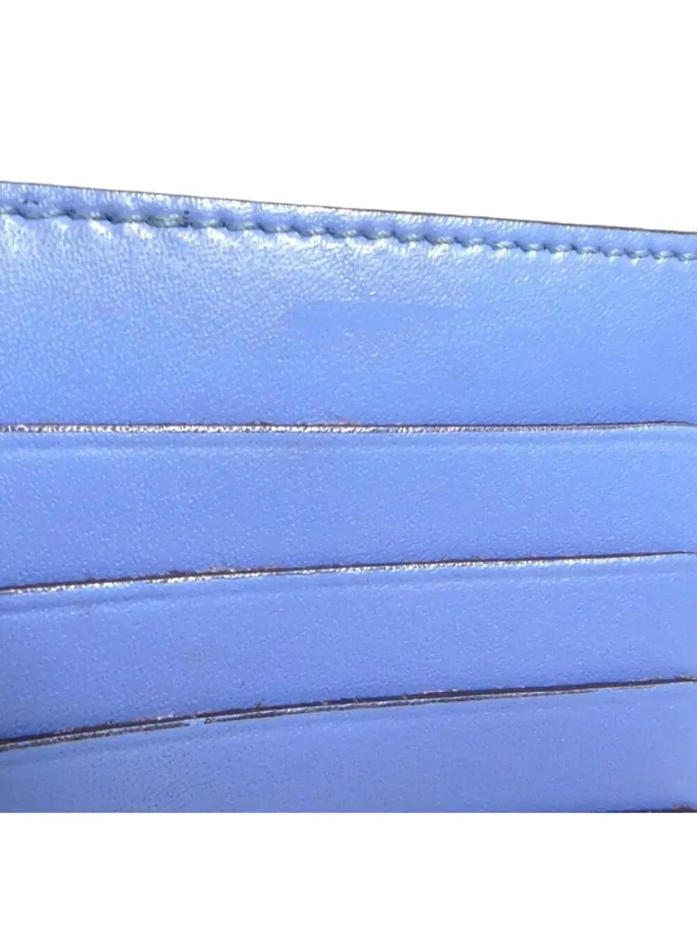 Auth Fendi F Is Coin Purse Case Blue #280388F20B
